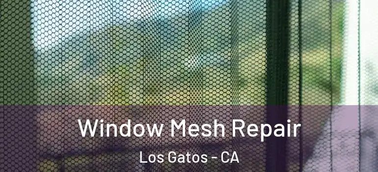  Window Mesh Repair Los Gatos - CA